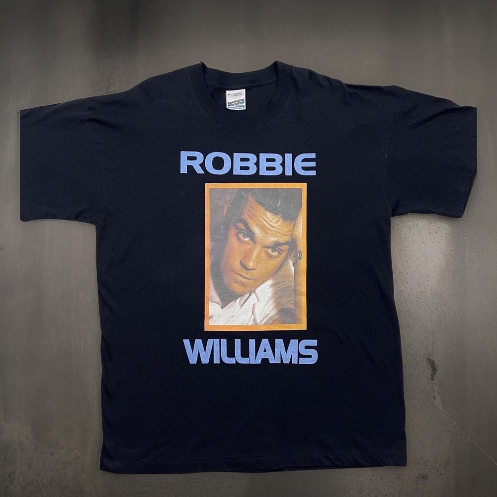 ROBBIE WILLIAMS "Slane '99" Vintage 1999 Tour T Shirt